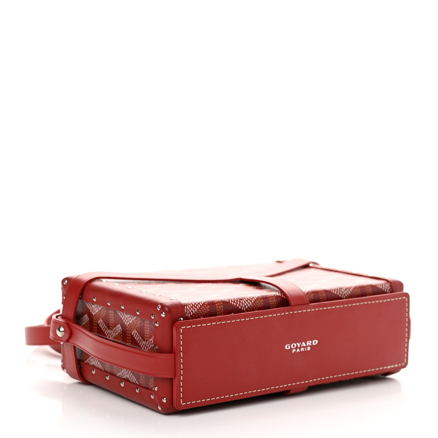 Goyardine Minaudiere Trunk Bag Red