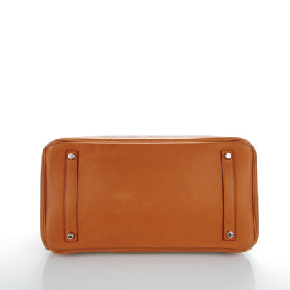 Hermes Barenia Toile Ghillies Birkin 35 Fauve 24 of 28
