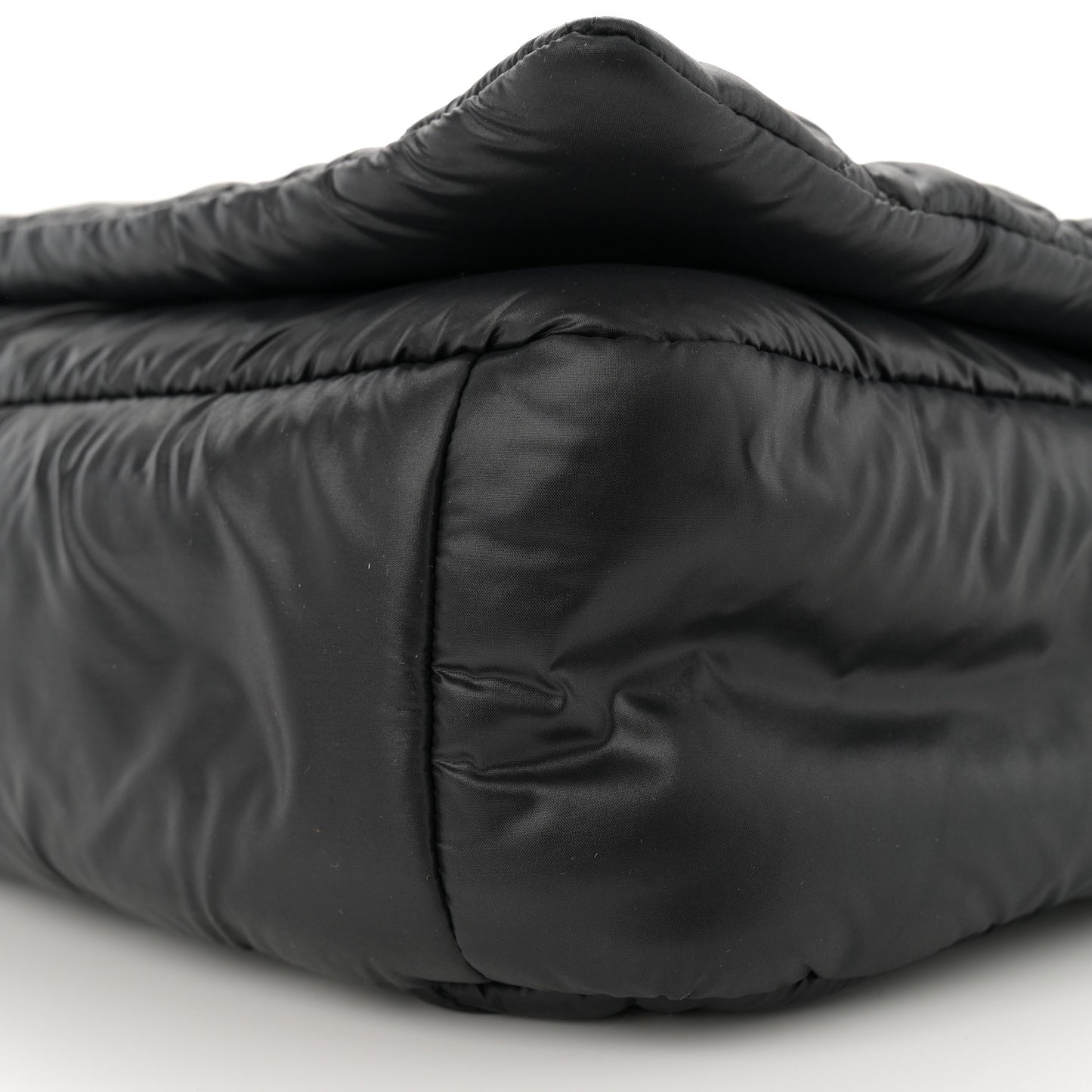 Nylon Coco Cocoon Messenger Bag Black