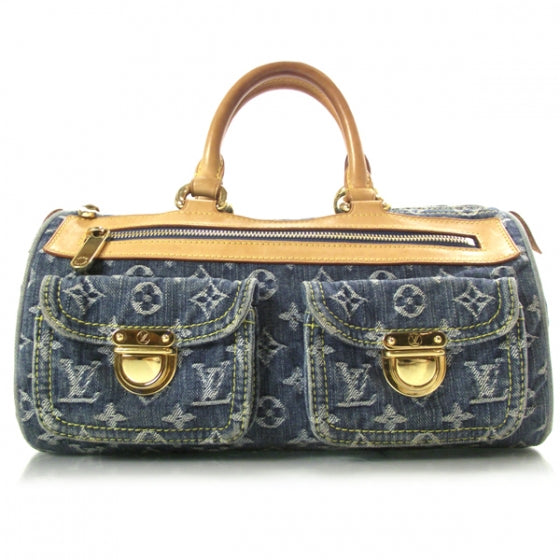 Louis Vuitton Monogram Denim Neo Speedy Blue 1 of 10