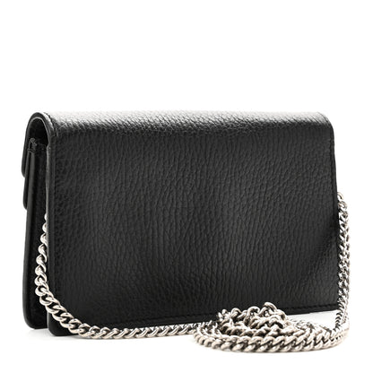 Gucci Calfskin Super Mini Dionysus Shoulder Bag Black 3 of 10