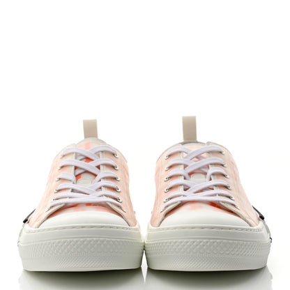 Christian Dior Technical Canvas Oblique Oblique Mens B23 Low Top Sneakers 43 White Orange 2 of 9