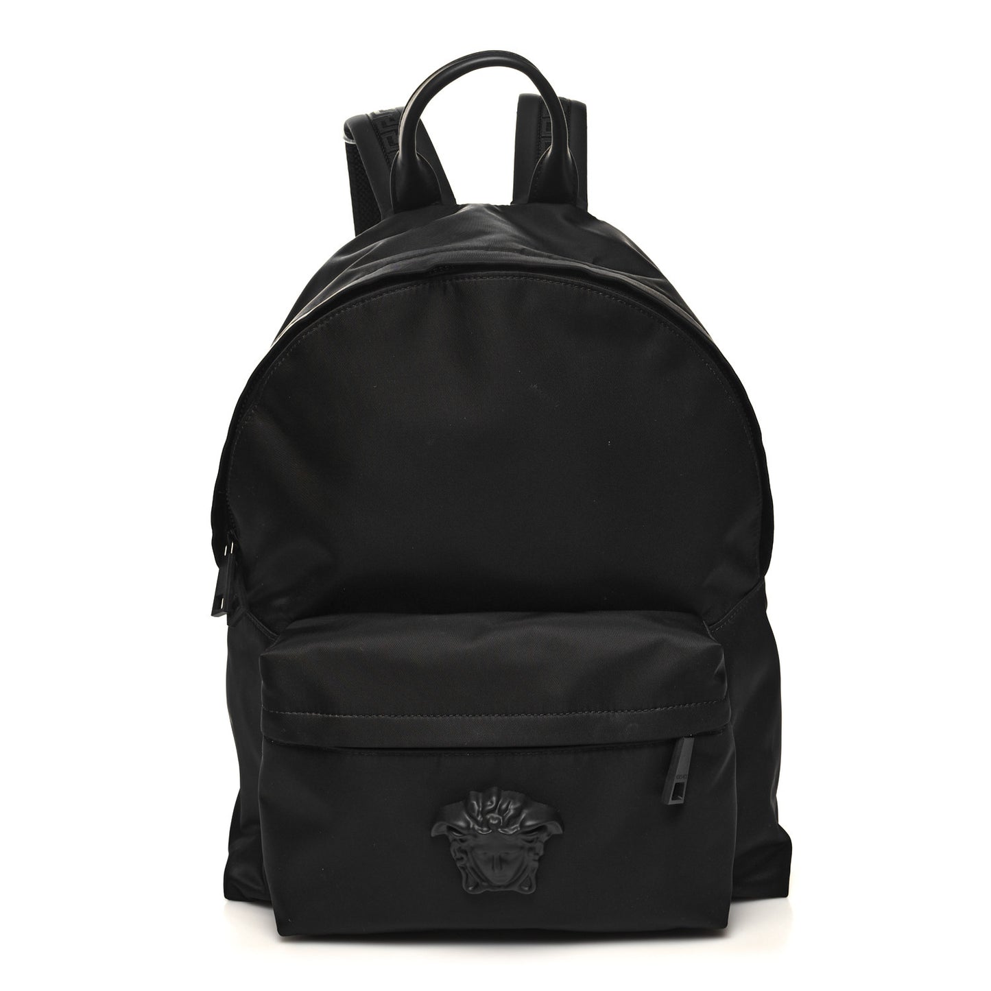 Nylon Palazzo Medusa Backpack Black