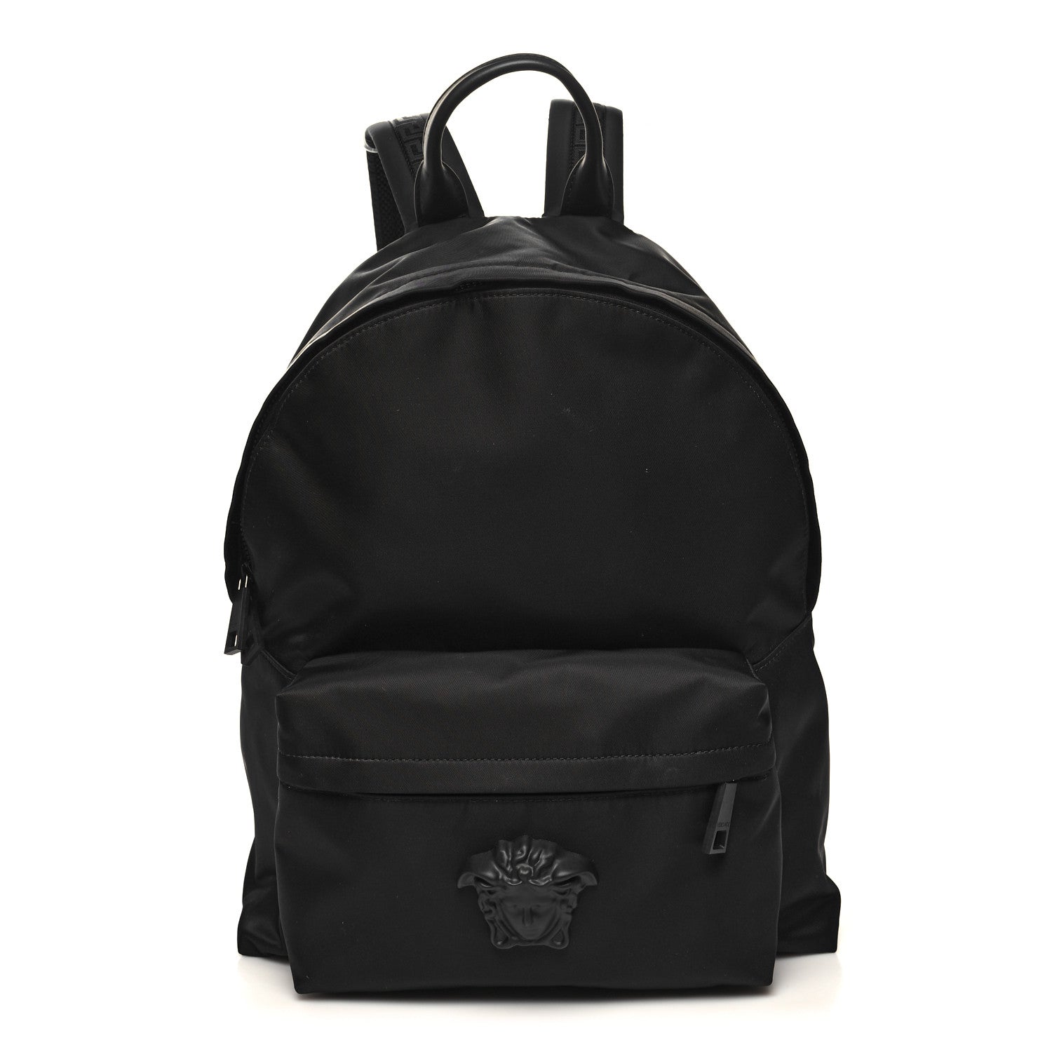 Versace Nylon Palazzo Medusa Backpack Black 1 of 9