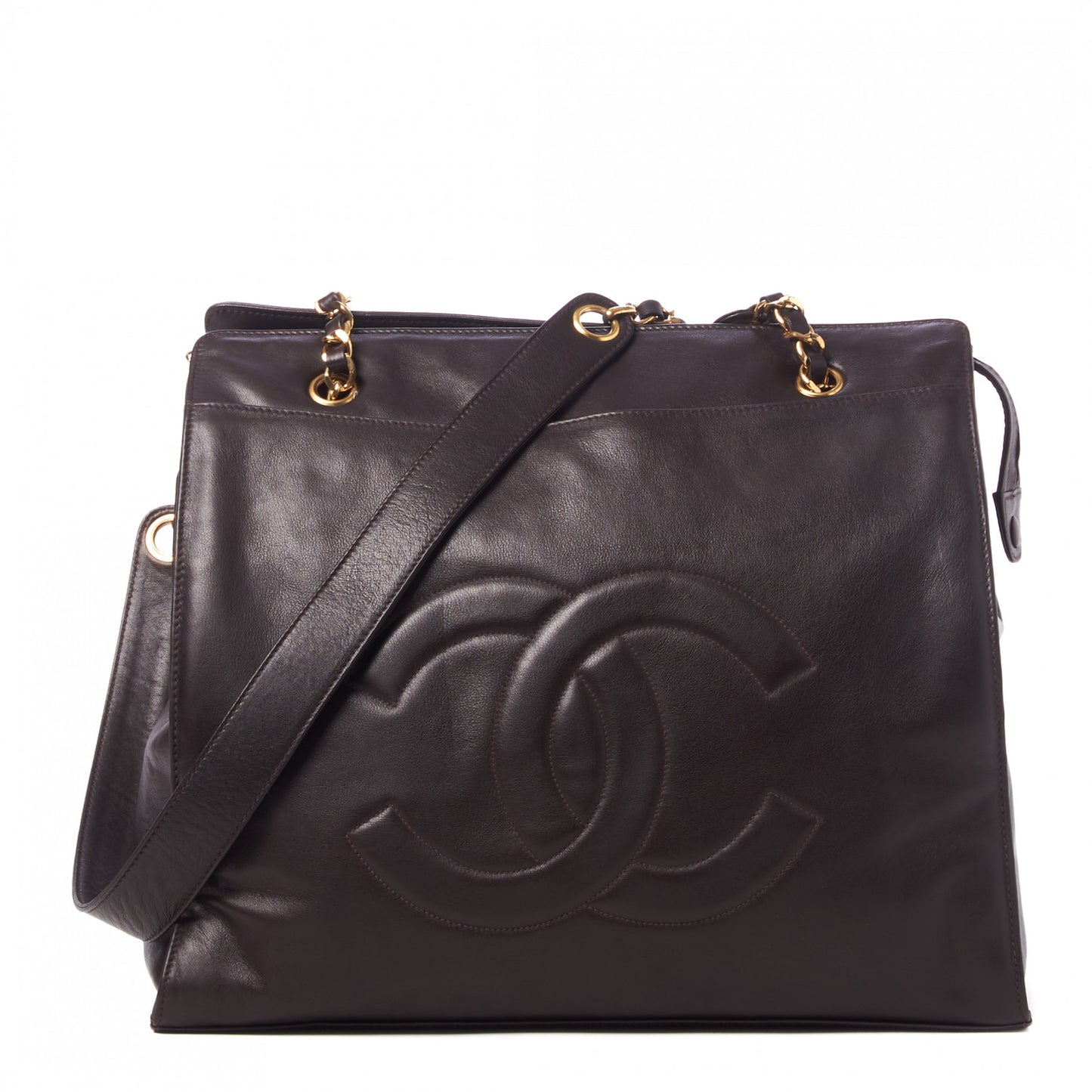 Lambskin CC Tote Brown