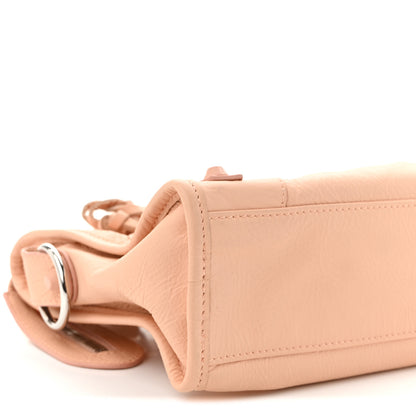 Balenciaga Matte Goatskin Rubber Covered Classic Hardware Mini City Rose Poudre 10 of 11