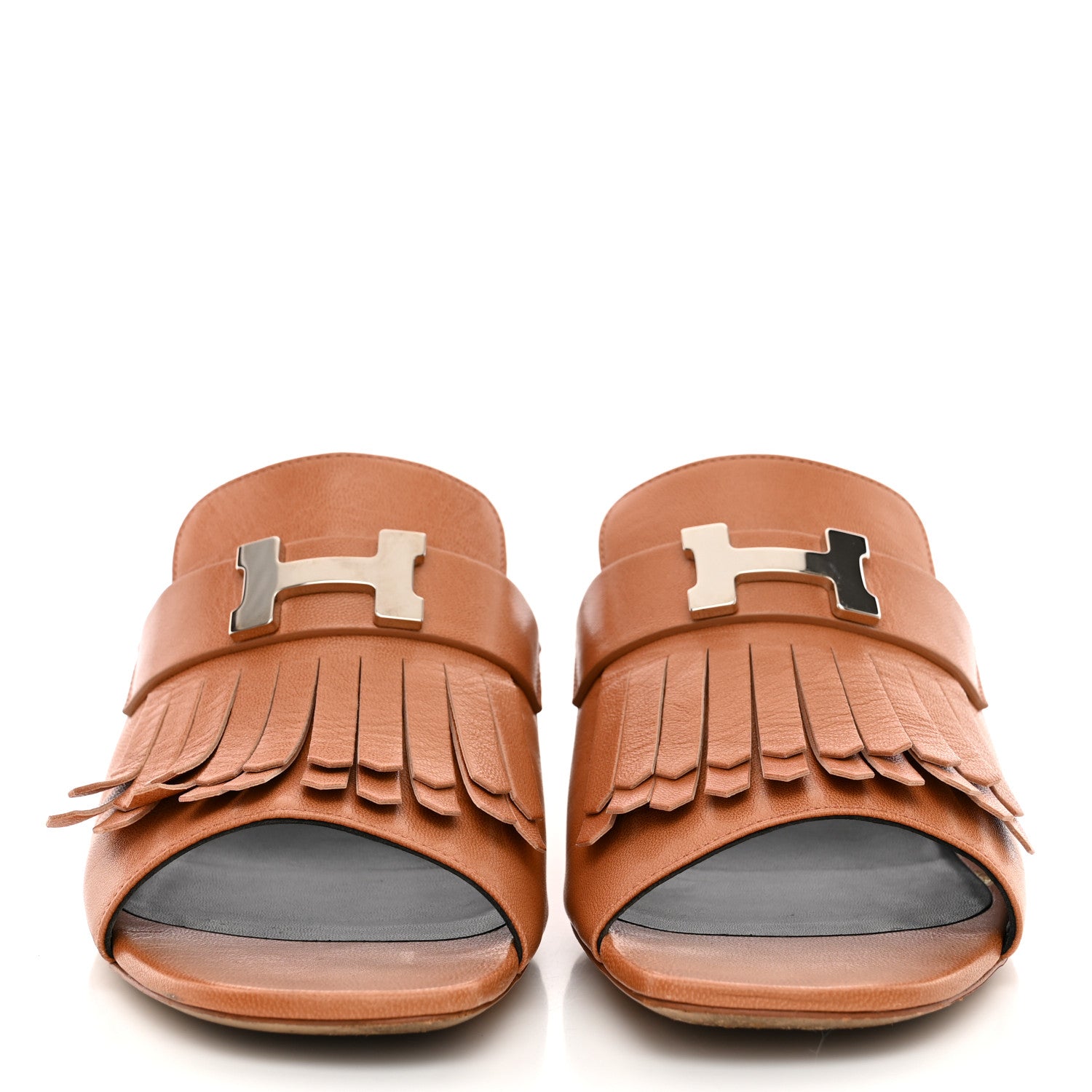 Hermes Calfskin Alma Sandals 40 Havane 3 of 12