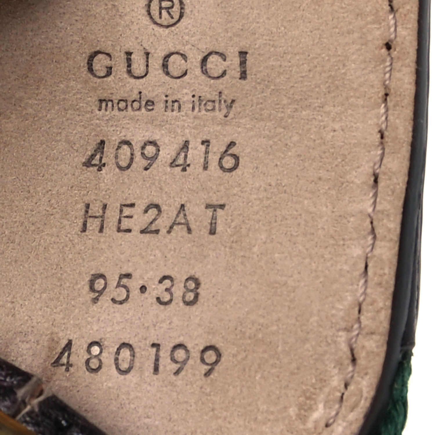 Gucci Nylon Textured Calfskin Double G Web 40mm Belt 95 38 Green Red Dark Cocoa 5 of 5