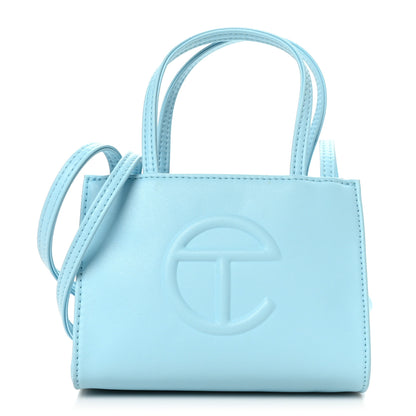 Telfar Vegan Leather Small Shopping Bag Pool Blue 1 of 9