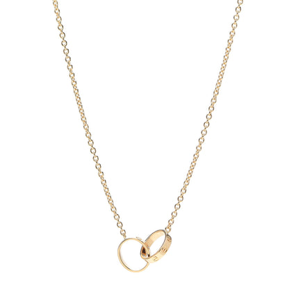 Cartier 18K Yellow Gold Interlocking LOVE Necklace 1 of 7
