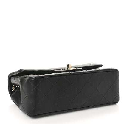Chanel Lambskin Quilted Mini Rectangular Flap Black 4 of 10