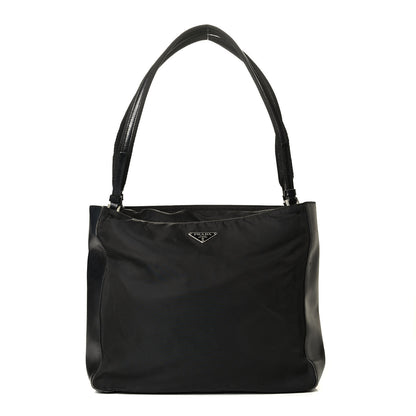 Prada Tessuto Nylon Soft Calf Shoulder Bag Black 1 of 8