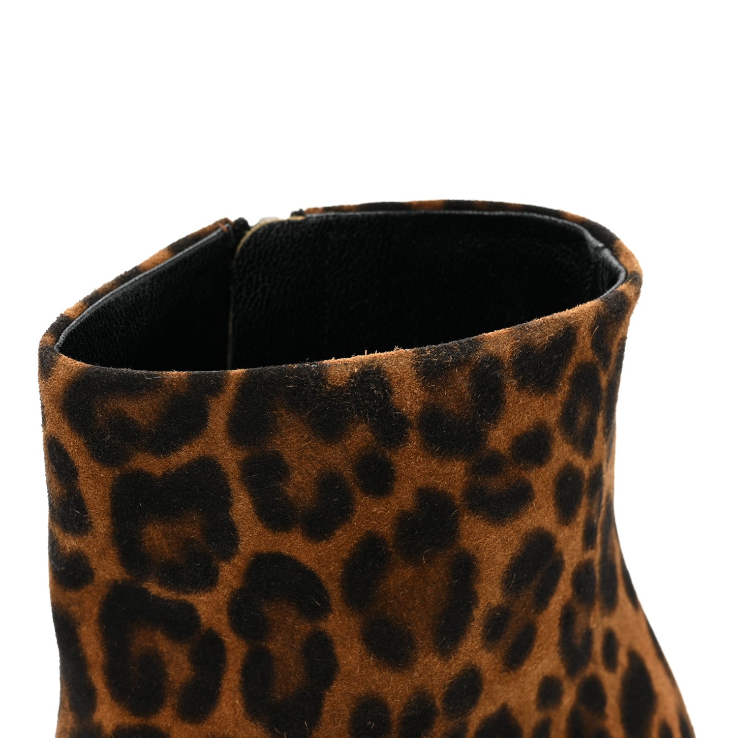 Saint Laurent Suede Lou Ankle Boots 35.5 Leopard 10 of 15