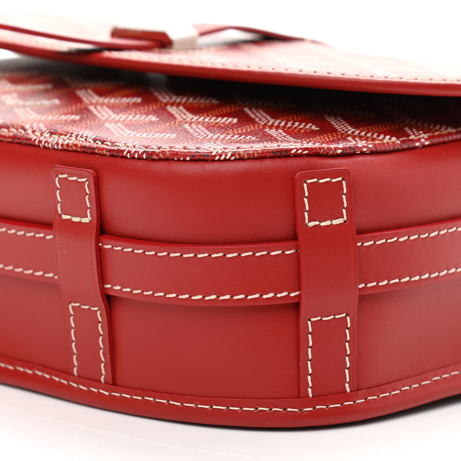 Goyard Goyardine Belvedere II PM Messenger Bag Red 9 of 9