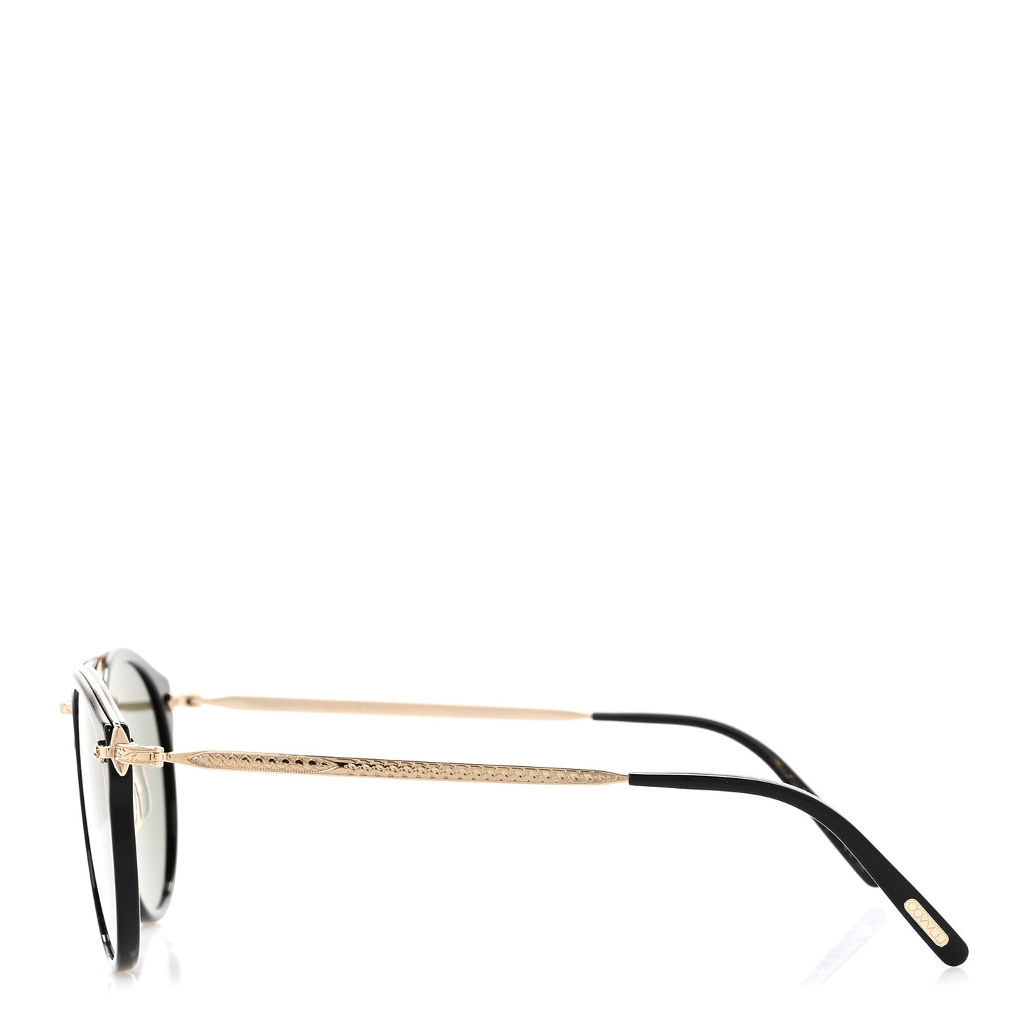 Acetate Remick Round Sunglasses OV5349S Black Green