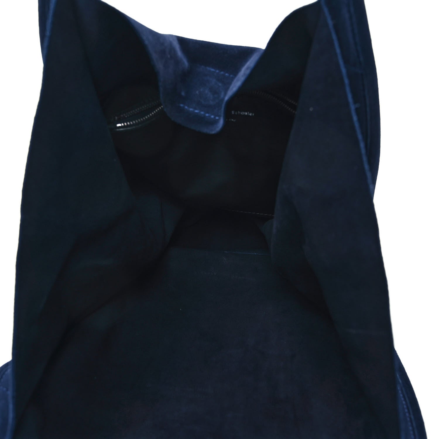 Proenza Schouler Suede Extra Large Tote Navy 4 of 9