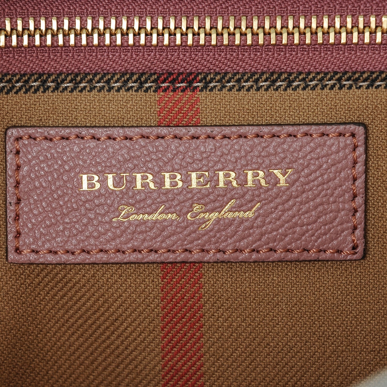 Burberry Soft Grain Calfskin Medium Buckle Tote Dusty Pink 6 of 6