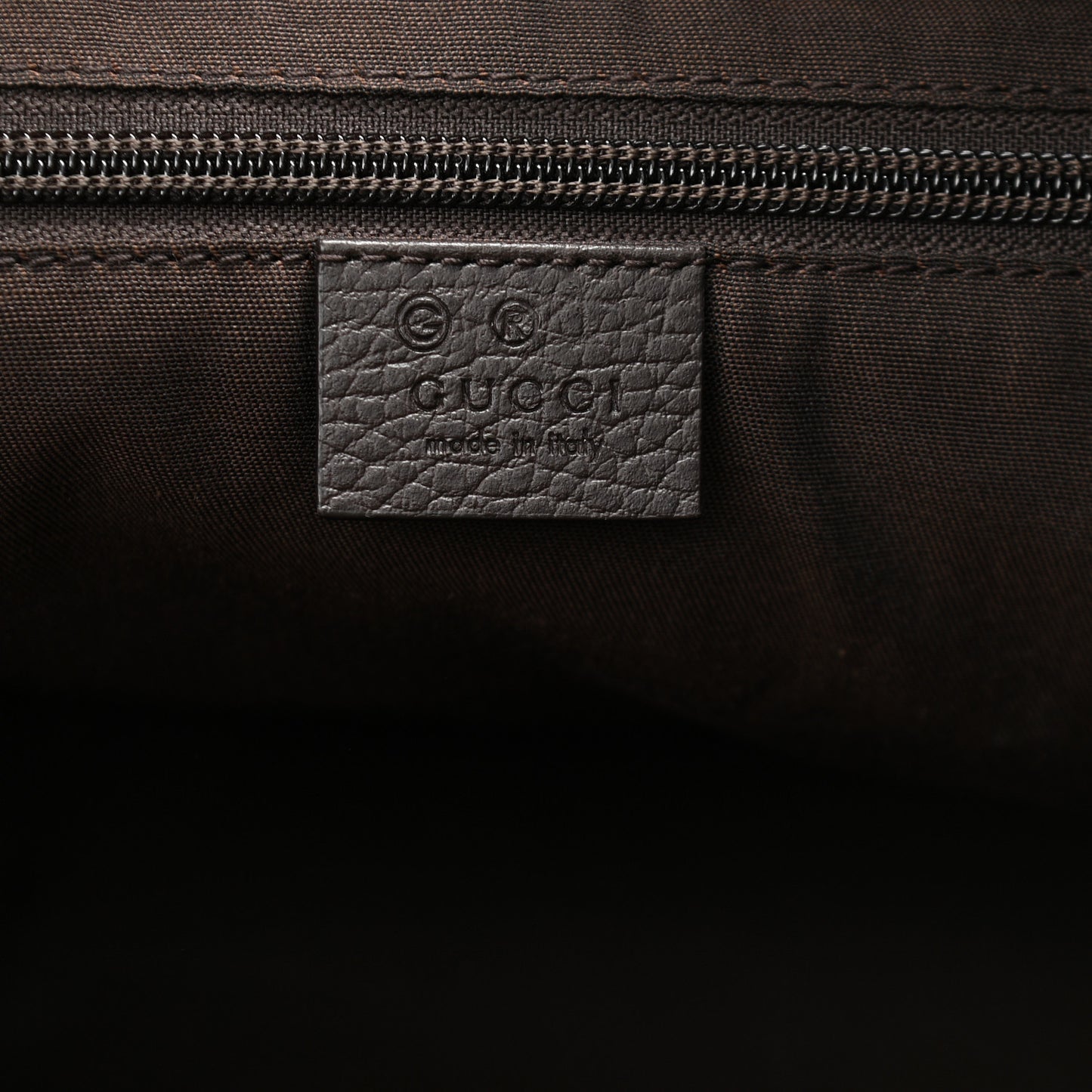 Crystal Monogram Large Flat Messenger Bag Dark Brown