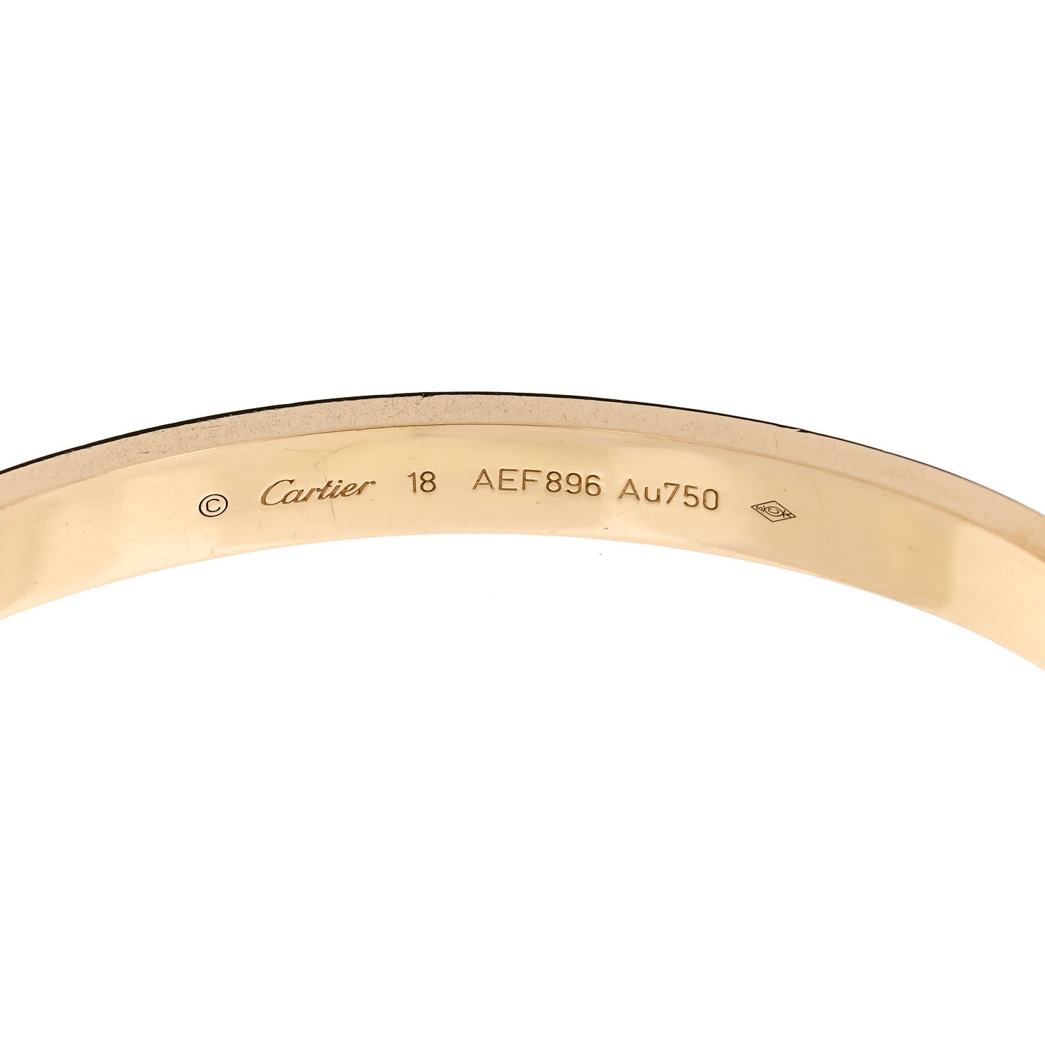 Cartier 18K Yellow Gold LOVE Bracelet 18 3 of 5