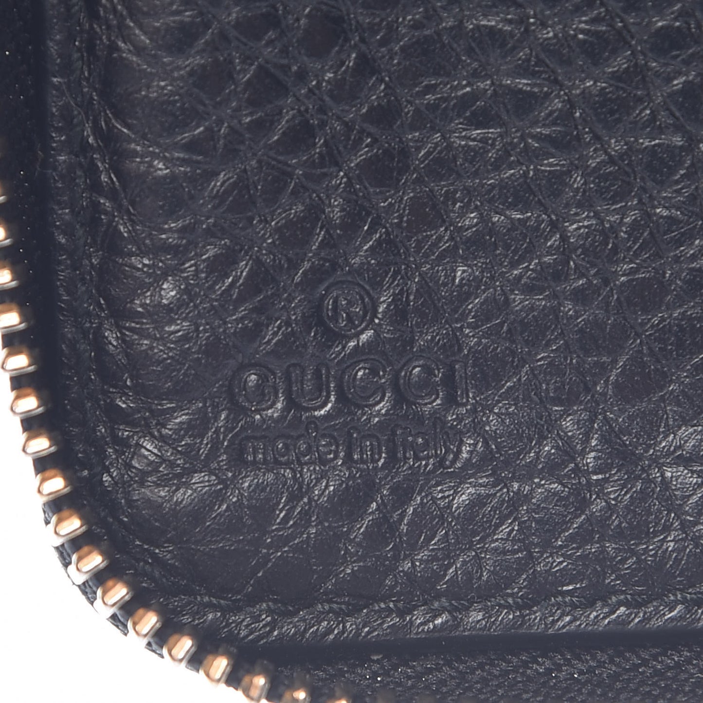 Calfskin Soho Zip Around Wallet Black