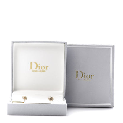 Christian Dior 18K Yellow Gold Diamond XS Rose Des Vents Earrings 5 of 5