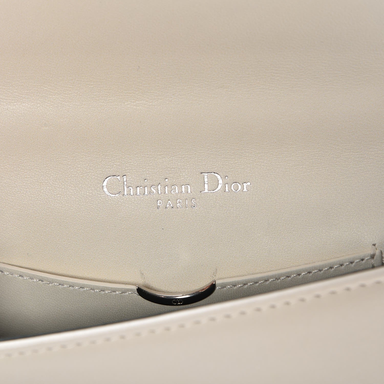 Christian Dior Calfskin Mini Diorama Flap Bag Off White 7 of 10