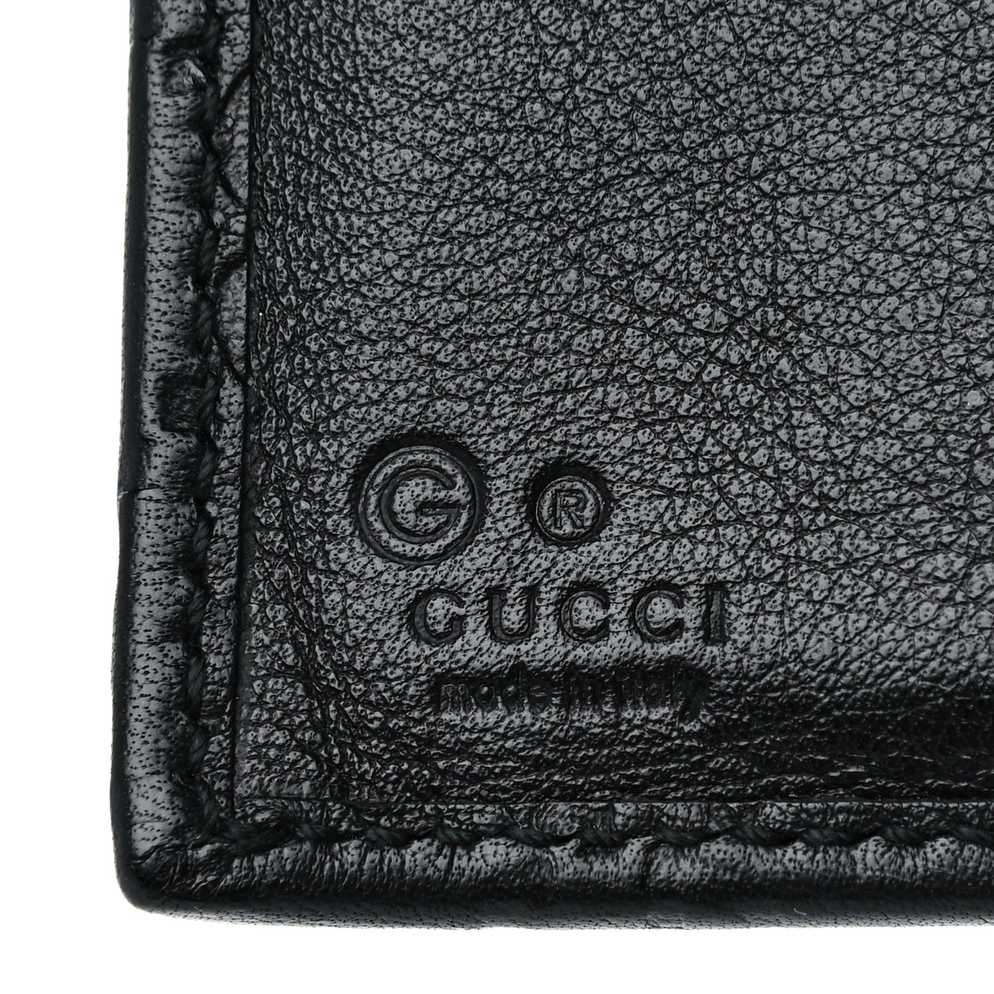 Guccissima Continental Flap Wallet Black