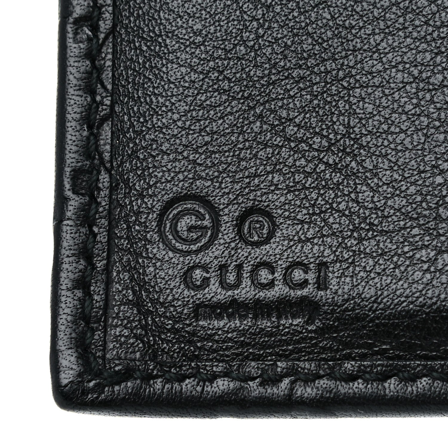 Gucci Guccissima Continental Flap Wallet Black 6 of 11