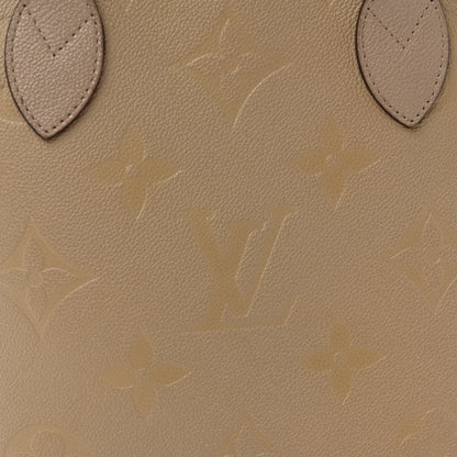 Louis Vuitton Empreinte Monogram Giant Neverfull MM Tourterelle 13 of 14