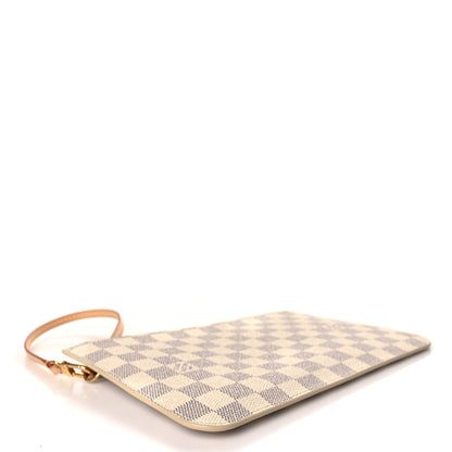 Louis Vuitton Damier Azur Neverfull MM GM Pochette Rose Ballerine 4 of 6