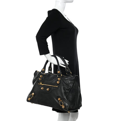 Balenciaga Agneau Giant 21 Gold Hardware Work Black 2 of 16