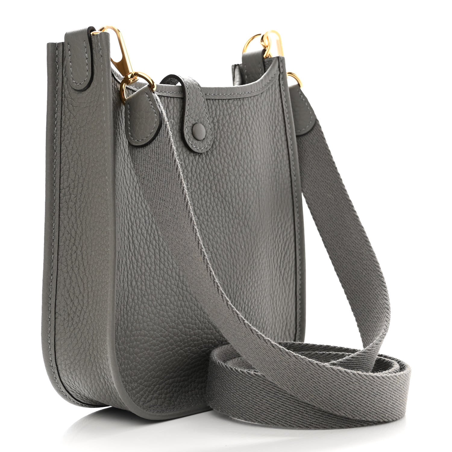 Hermes Taurillon Clemence Evelyne TPM Gris Meyer 2 of 10