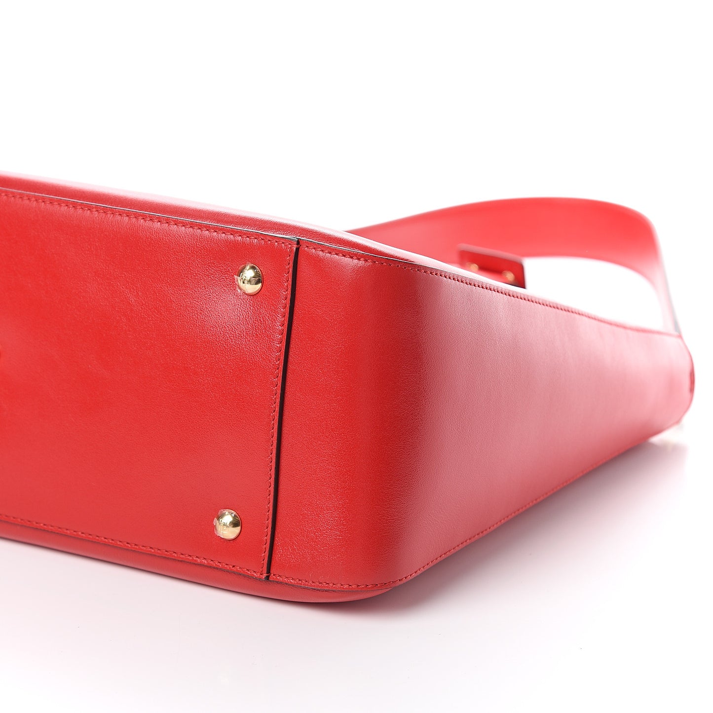 Vitello Glacier Medium FF Tote Rosso Cardinale