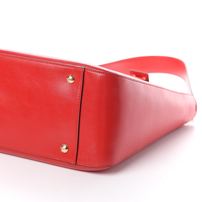 Fendi Vitello Glacier Medium FF Tote Rosso Cardinale 8 of 8