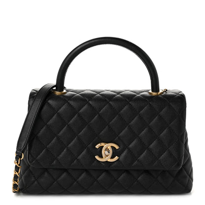Chanel Caviar Quilted Small Coco Handle Flap Black 1 of 10