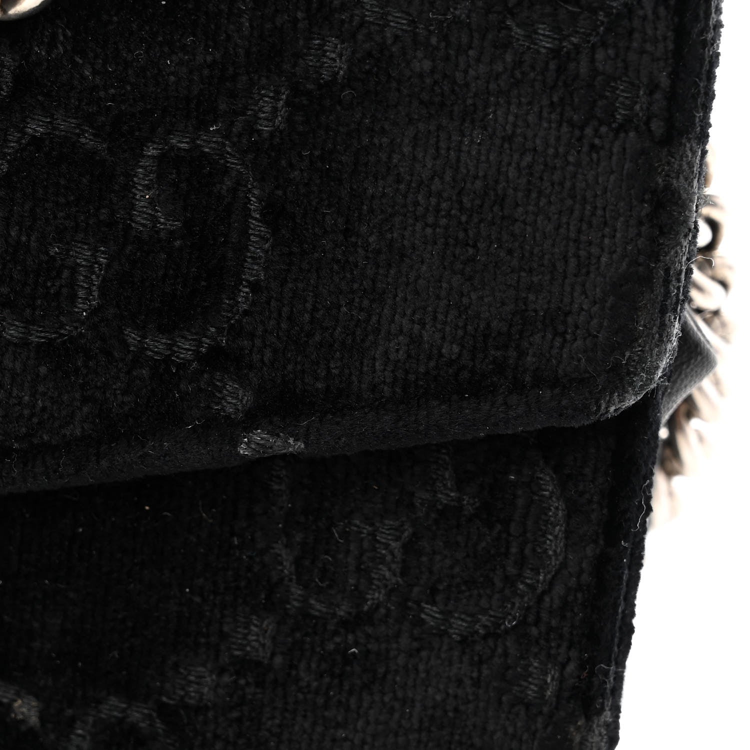Gucci Velvet GG Monogram Mini Dionysus Chain Wallet Blue Beige Black 12 of 17