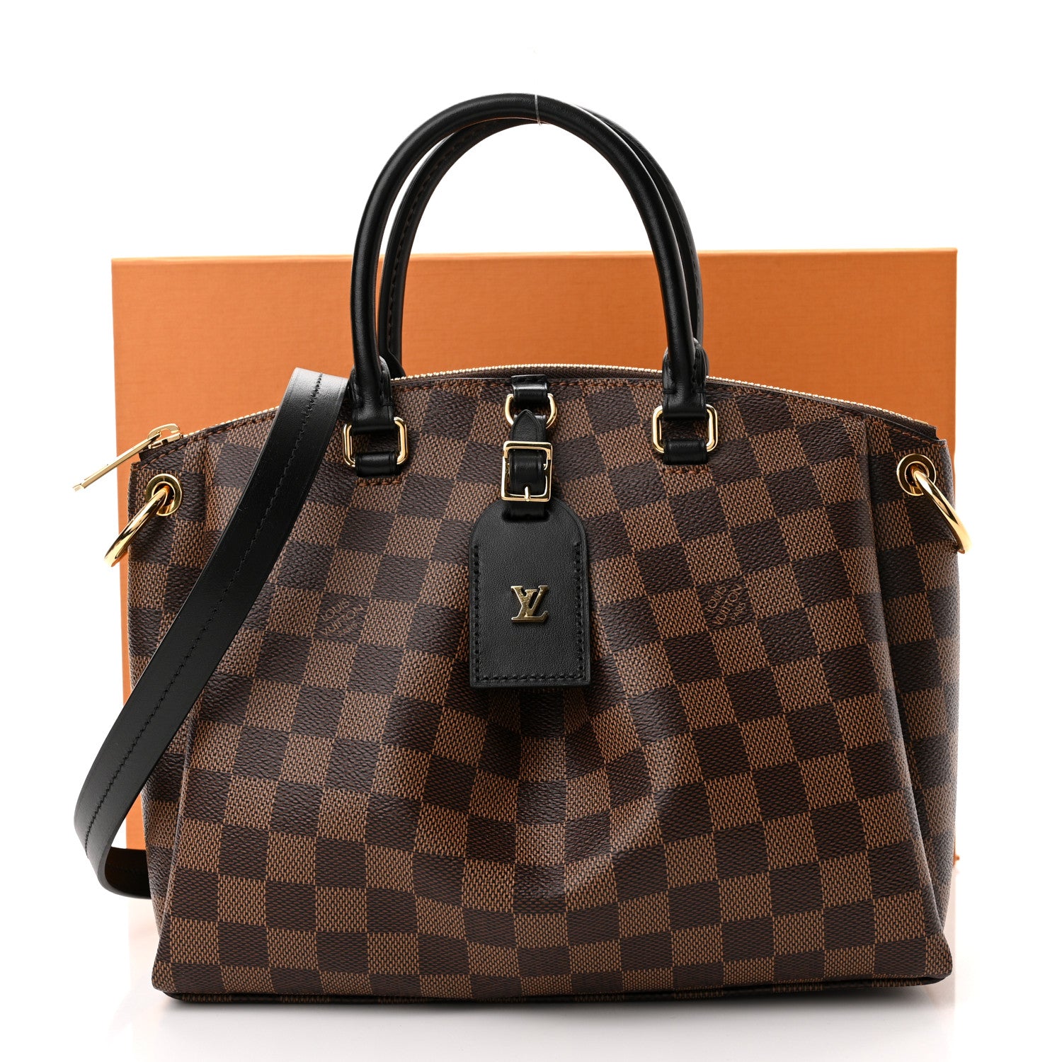 Louis Vuitton Damier Ebene Odeon Tote PM Black 10 of 10