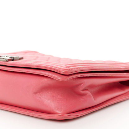 Chanel Calfskin Quilted Large Boy Flap Pink 10 of 10
