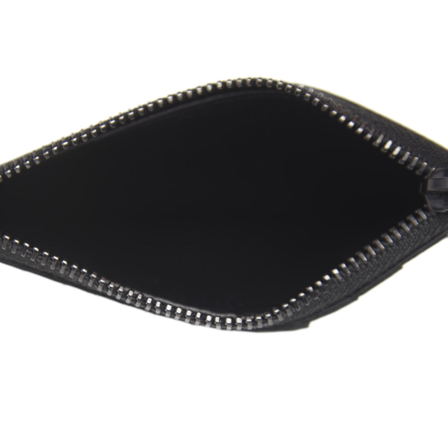 Snakeskin 5 Fragments Zip Pouch Card Holder Black