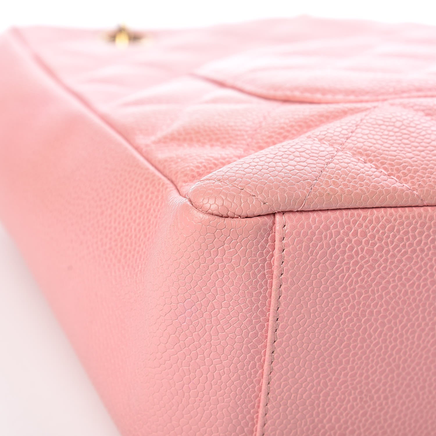 Chanel Caviar Quilted Petit Shopping Tote PST Pink 12 of 17