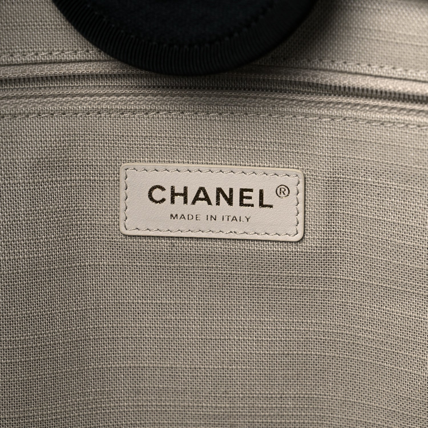Chanel Mixed Fibers Large Deauville Tote Black 7 of 10