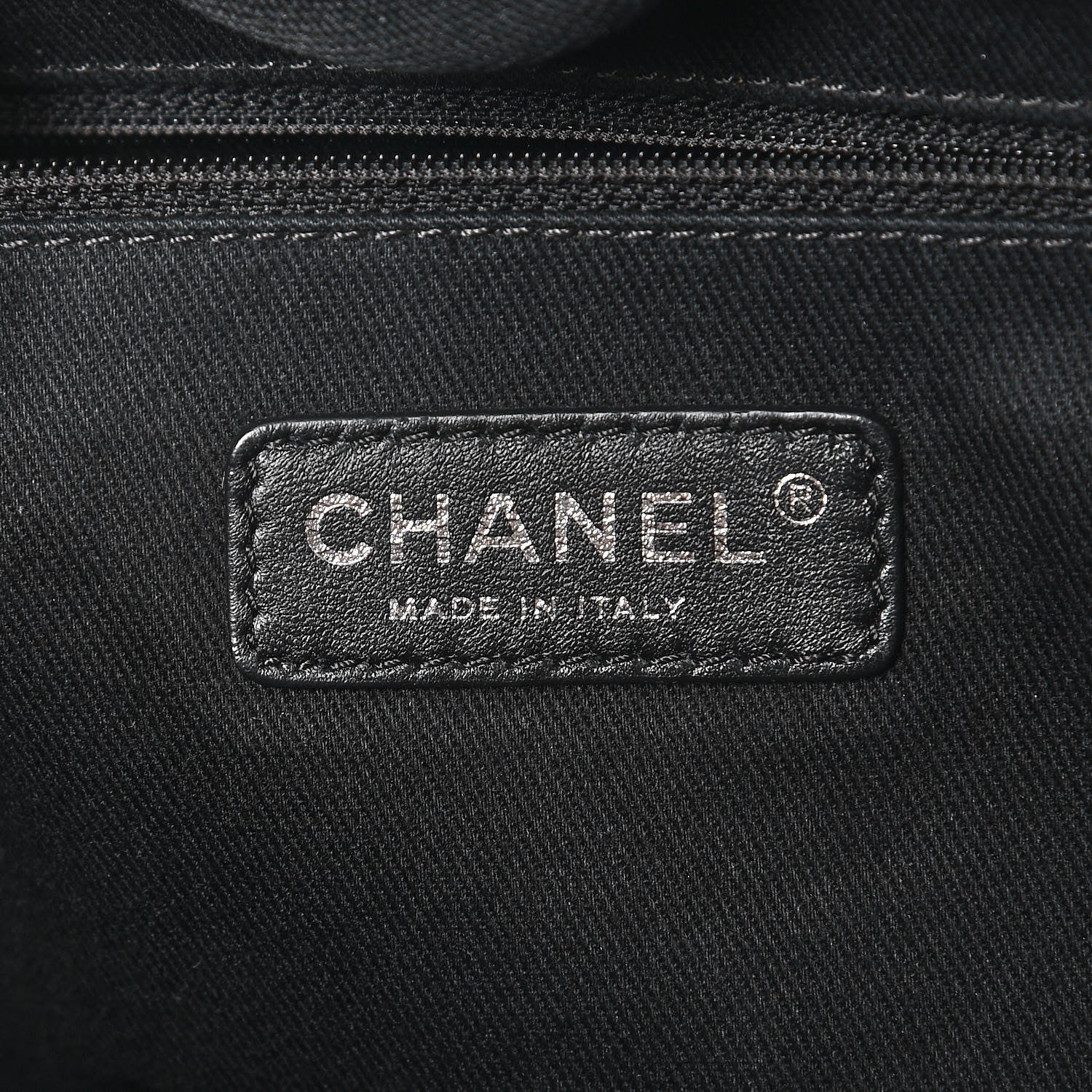 Chanel Canvas Small Deauville Tote Beige Black 6 of 7