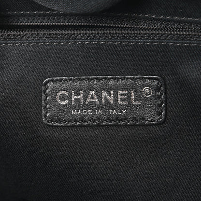 Chanel Canvas Small Deauville Tote Beige Black 6 of 7