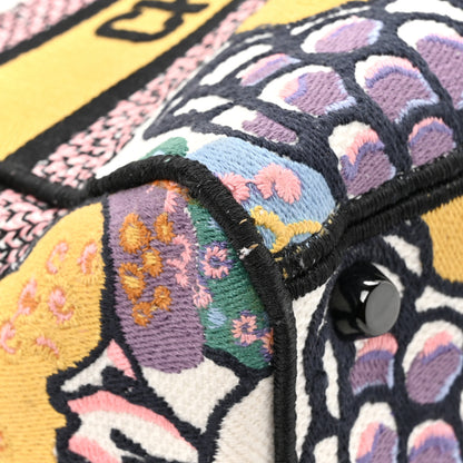 Christian Dior Canvas Embroidered Ciel De Reve Medium Lady D-Lite Latte Multicolor 11 of 13