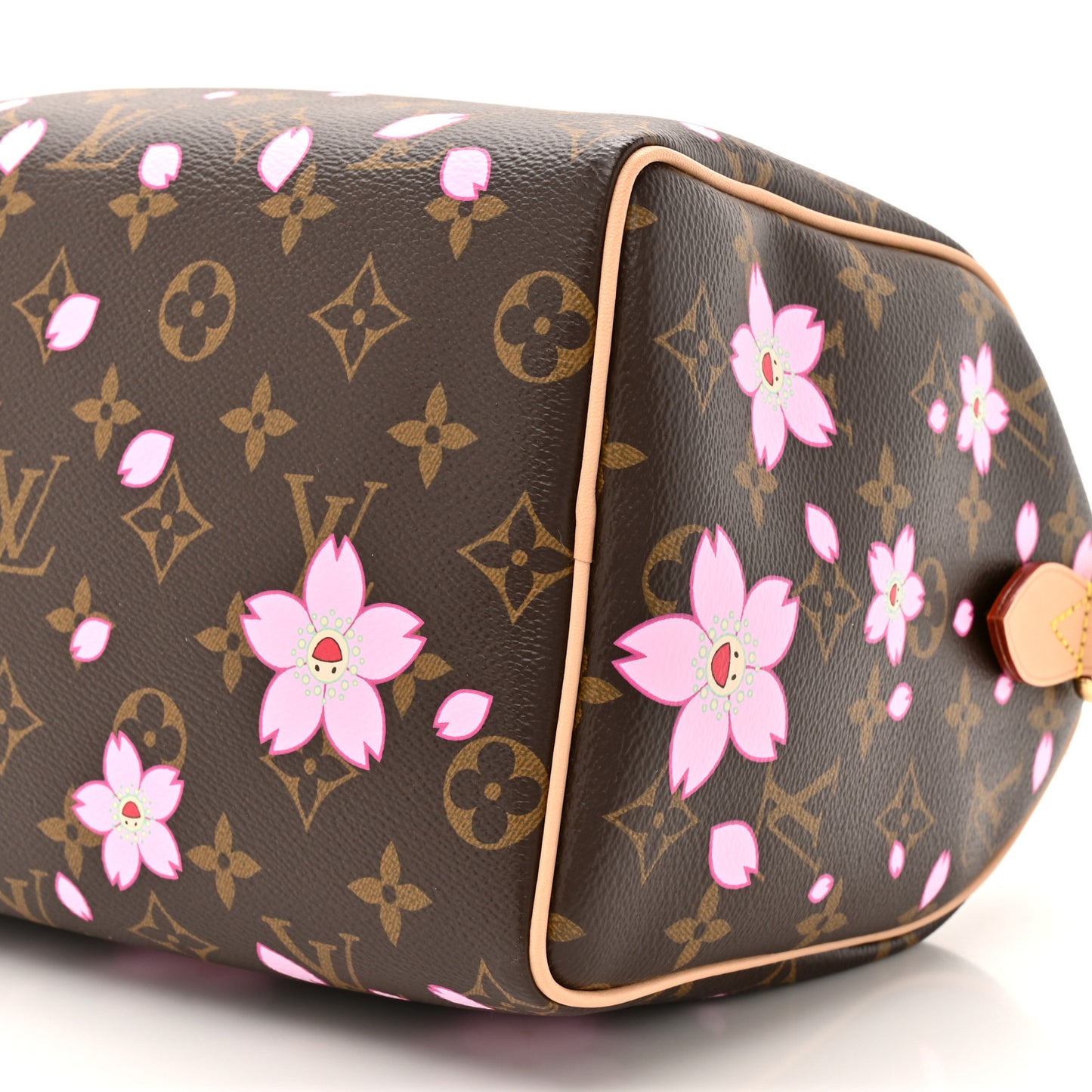 LV X TM Monogram Cherry Blossom Speedy Bandouliere 25 Sakura Brown