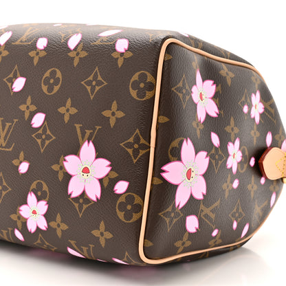 Louis Vuitton LV X TM Monogram Cherry Blossom Speedy Bandouliere 25 Sakura Brown 8 of 9
