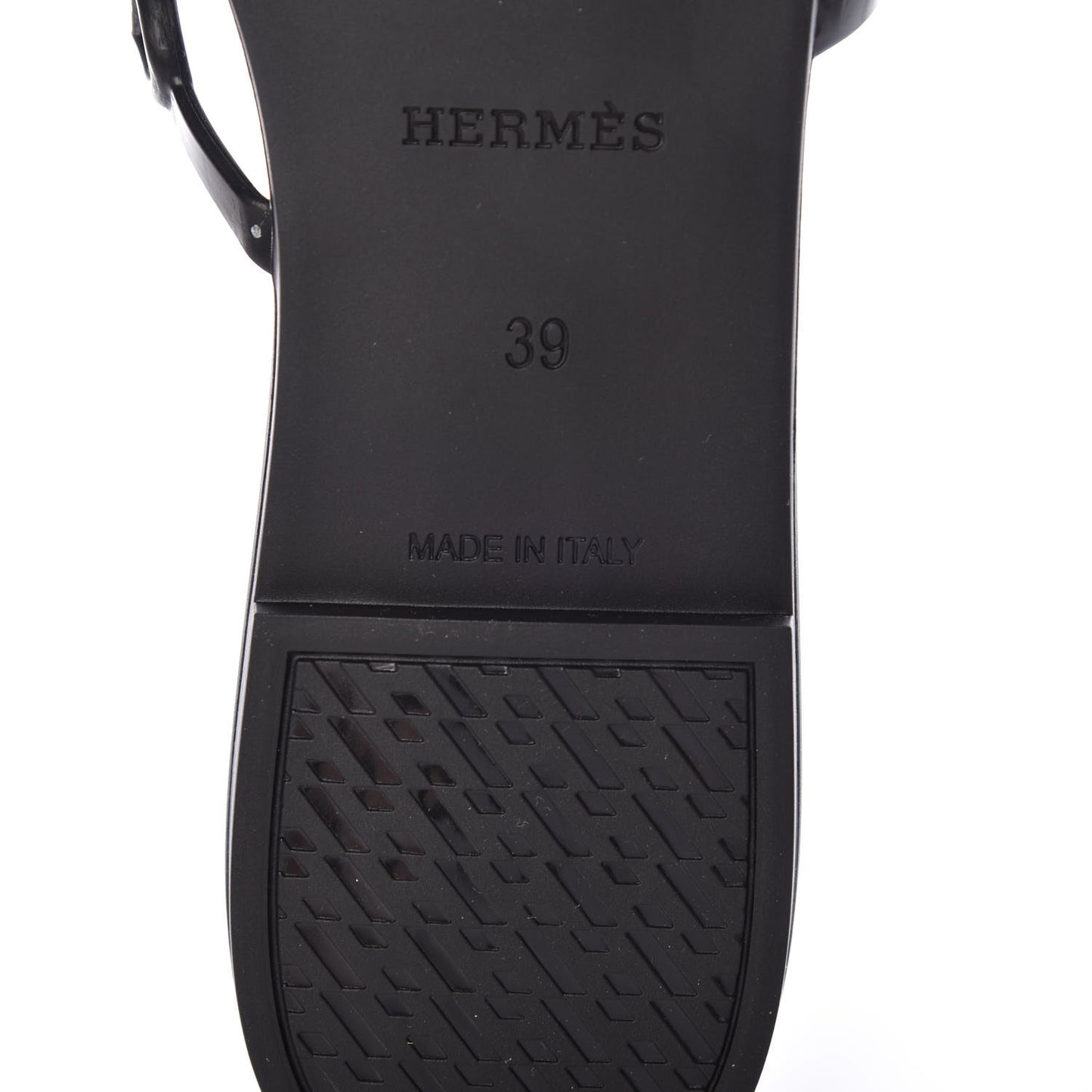 Rubber Chaine d'Ancre Rivage Sandals 39 Black