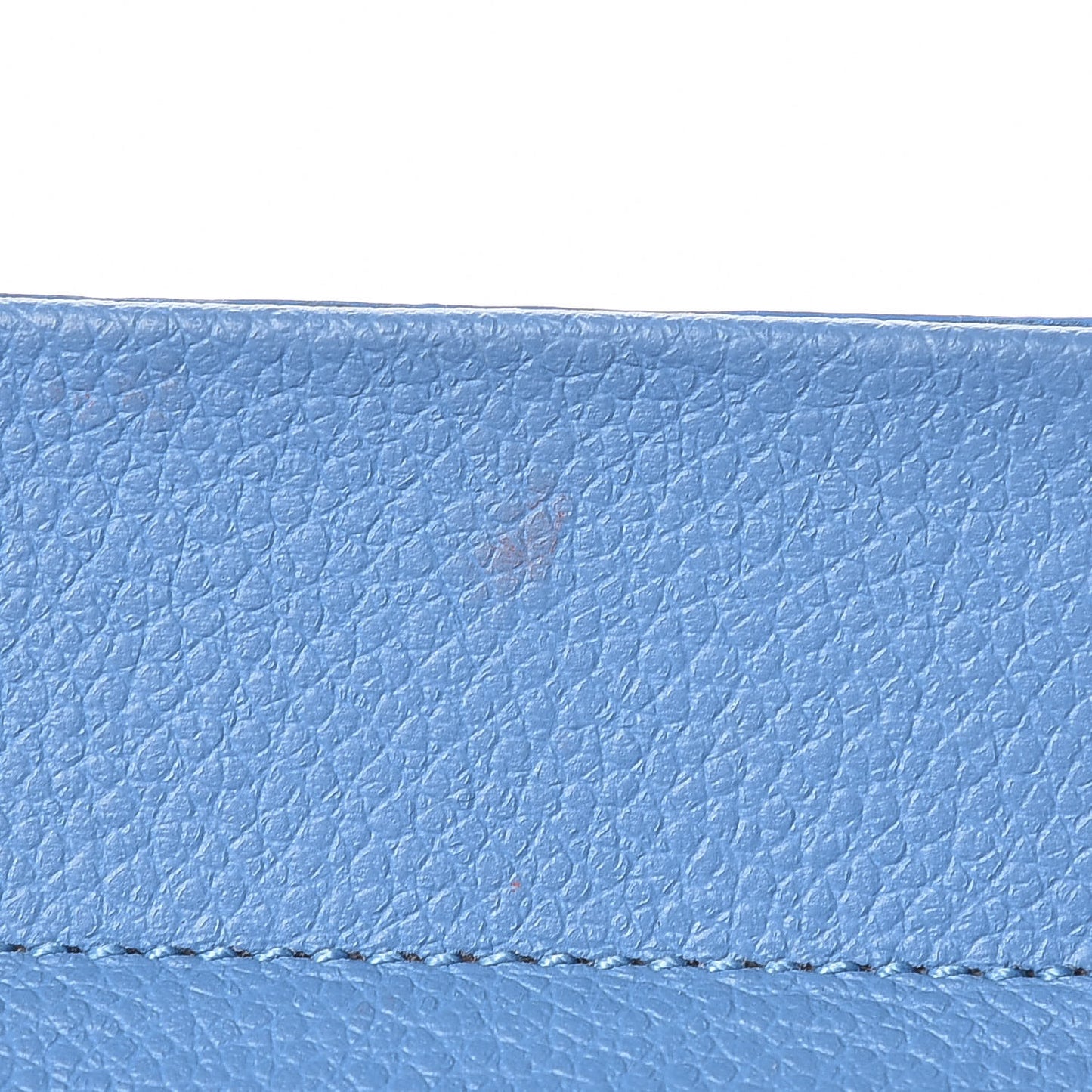 Grained Calfskin Small Rive Gauche Cabas Blue Clair