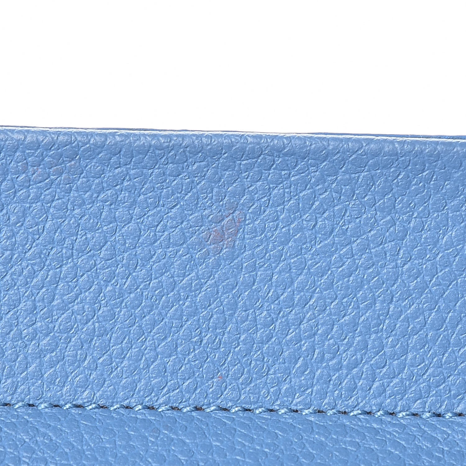 Saint Laurent Grained Calfskin Small Rive Gauche Cabas Blue Clair 10 of 10