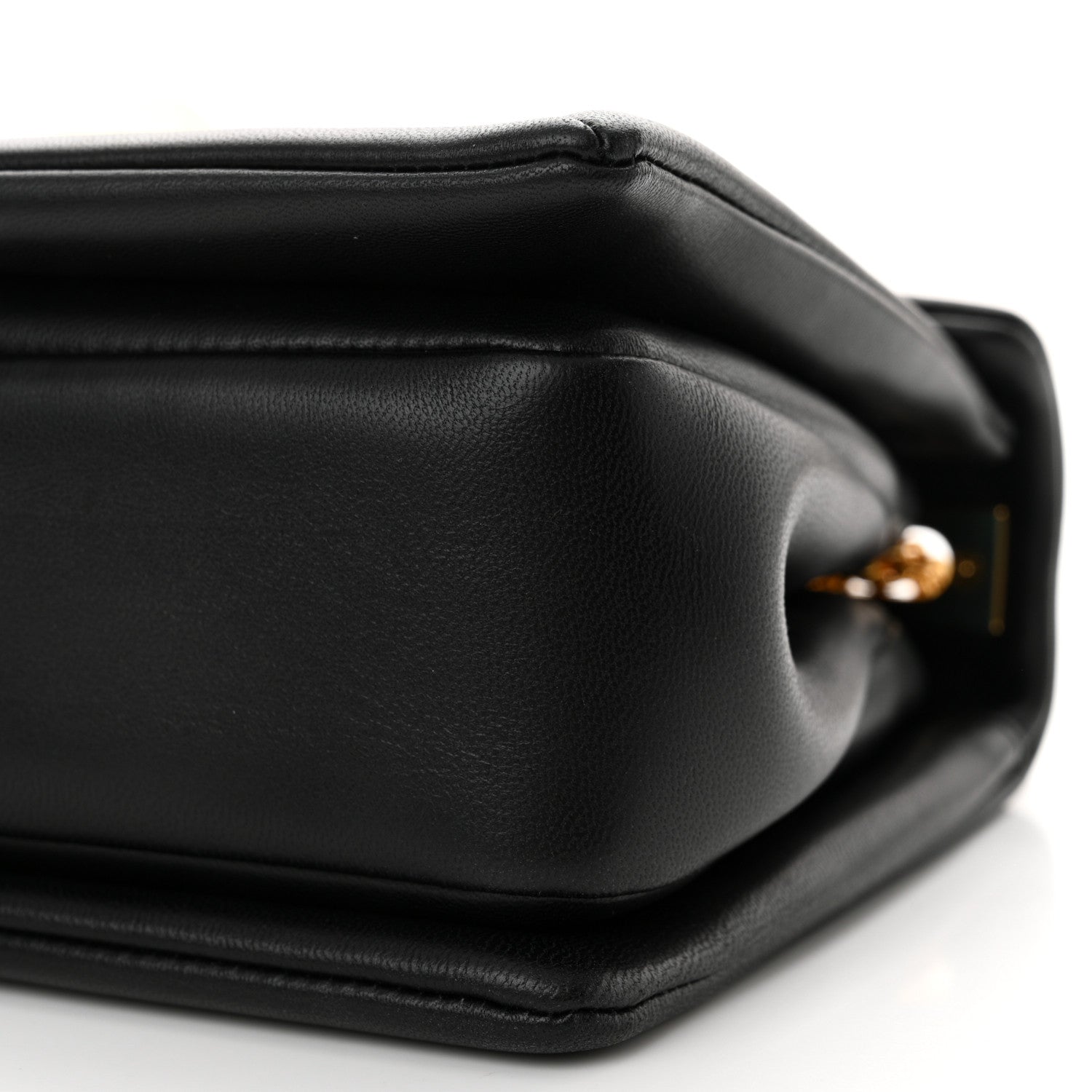 Valentino Garavani Nappa One Stud Chain Clutch Black 10 of 12